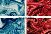 100 Liquid Marble Backgrounds Bundle, an Abstract Photo by bluevan (Thumbnail 7 of 8)
