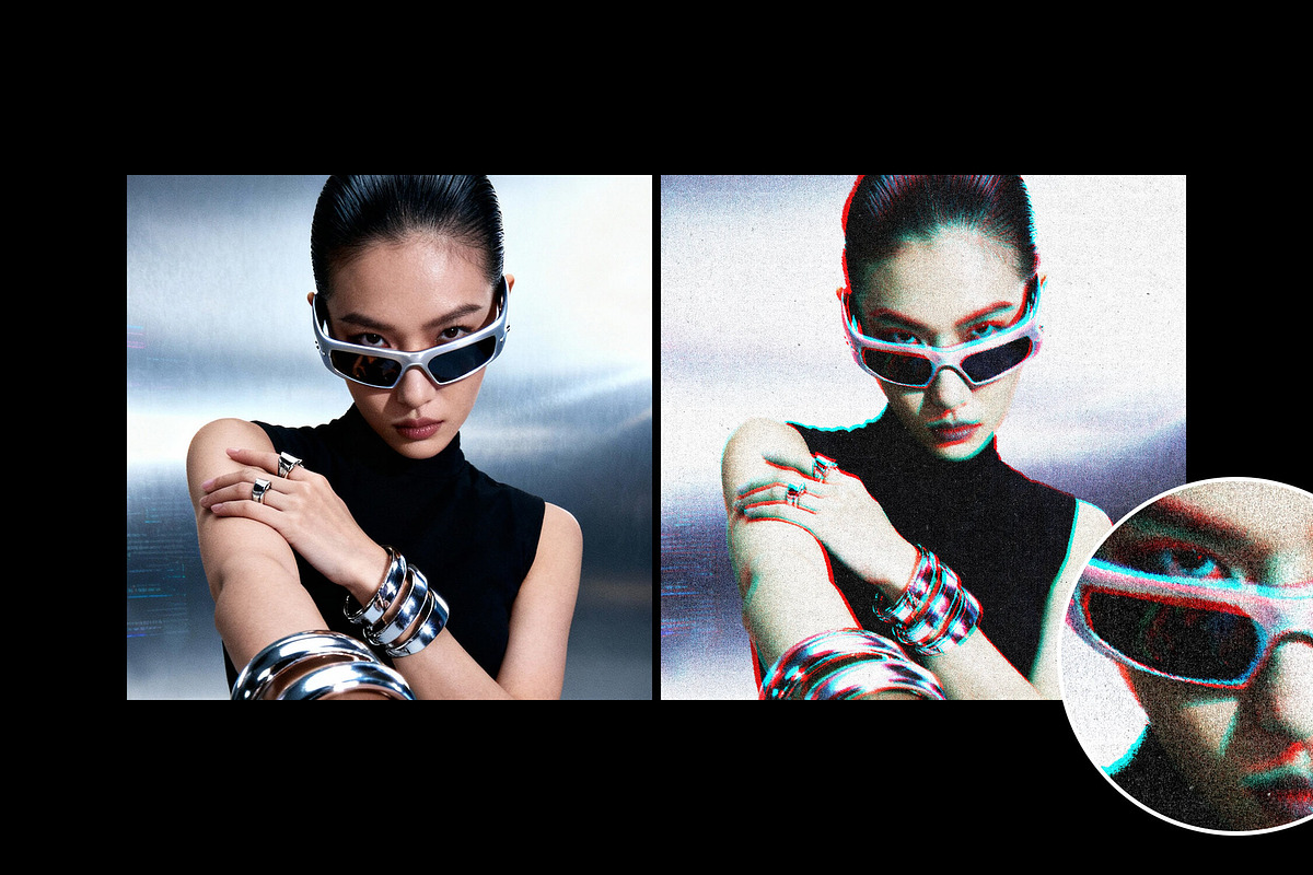 Glitch Print Photo Effect, a Layer Style Add-On by Design Squad (Photo 3 of 3)