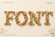 Golden Rococo Font, a Serif Font by Handmadefont (Thumbnail 1 of 15)