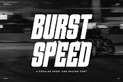 Burst Speed - Sports Sans Serif Font, a Font by Flawless And Co (Thumbnail 1 of 9)