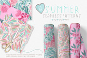 Summer Seamless Patterns, a Pattern Graphic by Sketchbook Designs (Thumbnail 4 of 10)