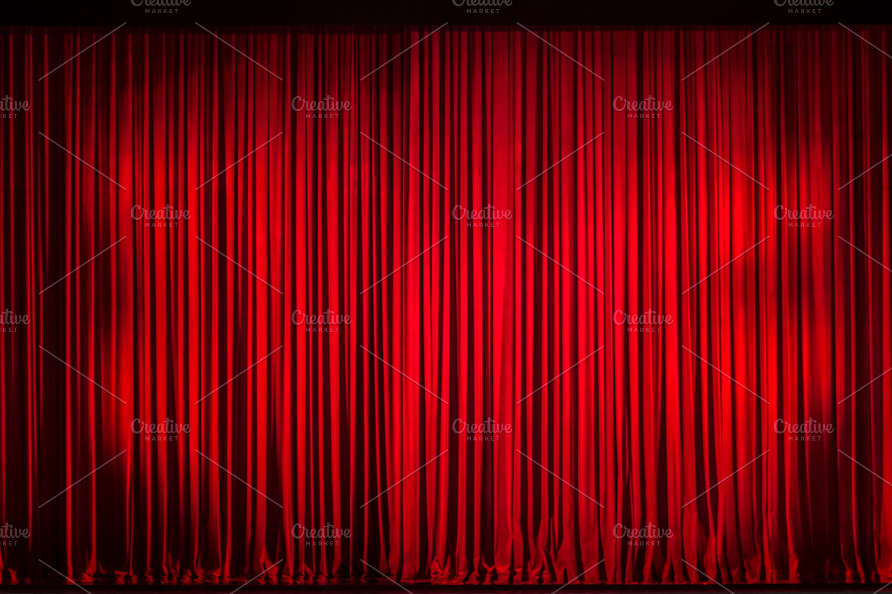 Red Velvet Curtain Image