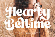 Hearty Beltime Retro Display Font, a Serif Font by timelesstype.co (Thumbnail 1 of 20)