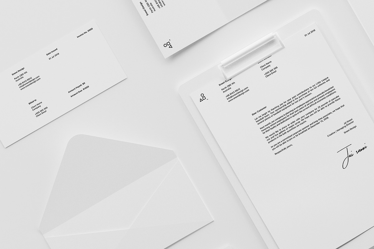 Minimal White Brand Mockup Pack, a Product Mockup by S48 Mockups (Photo 8 of 9)