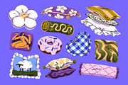 Pillows and decorative cushions set, a Decorative Illustration by PaperTrident (Thumbnail 1 of 4)