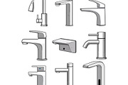 Collection of modern faucets, an Object Graphic by pikepicture (Thumbnail 2 of 3)