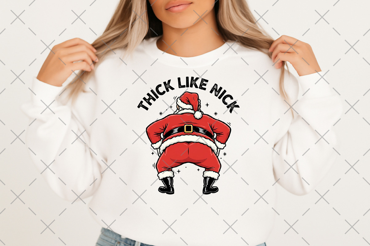 Funny Santa Christmas Shirt PNG, an Illustration by Craft Nest (Photo 4 of 6)