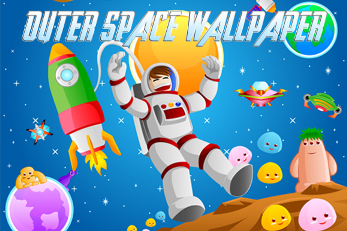 Outer Space Wallpaper, an Illustration by erkoudesign (Photo 1 of 5)