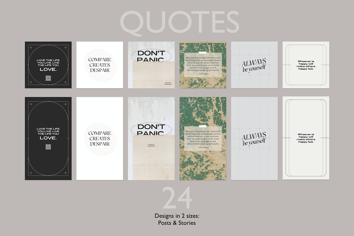 Instagram Carousel kit and Quotes, a Social Media Template by Bonumo (Photo 3 of 17)