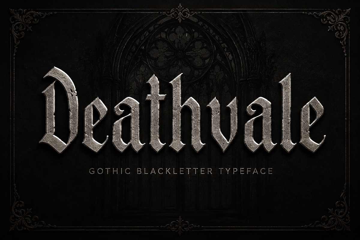 Deathvale, a Blackletter Font by Wow Magic (Photo 1 of 4)