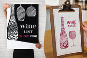 Wine list collection, a Decorative Illustration by ekmelica (Thumbnail 3 of 5)