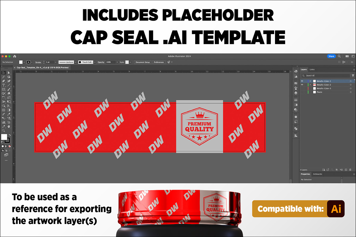1lb Whey Protein Jar Mockup A1-Pro, a Packaging Mockup by Design Warlord (Photo 8 of 16)