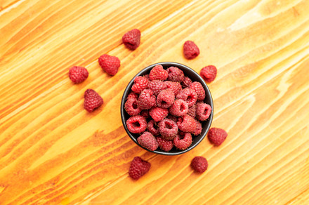 Ripe sweet raspberries, a Photo by wr7 Media