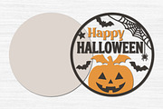 Happy Halloween Sign SVG,Pumpkin, an Object Graphic by Libby Wishes (Thumbnail 2 of 3)