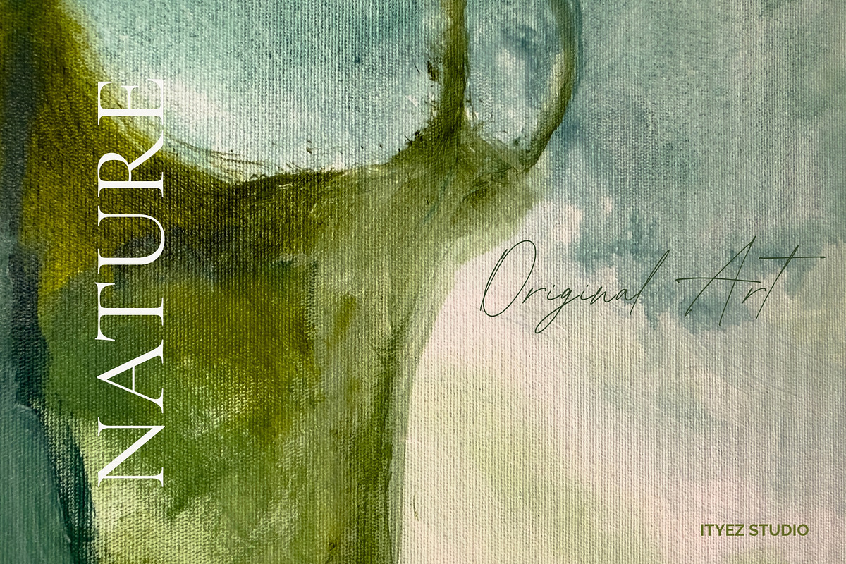 Abstract Green Modern Artwork, a Texture Illustration by Ityez Studio (Photo 2 of 13)