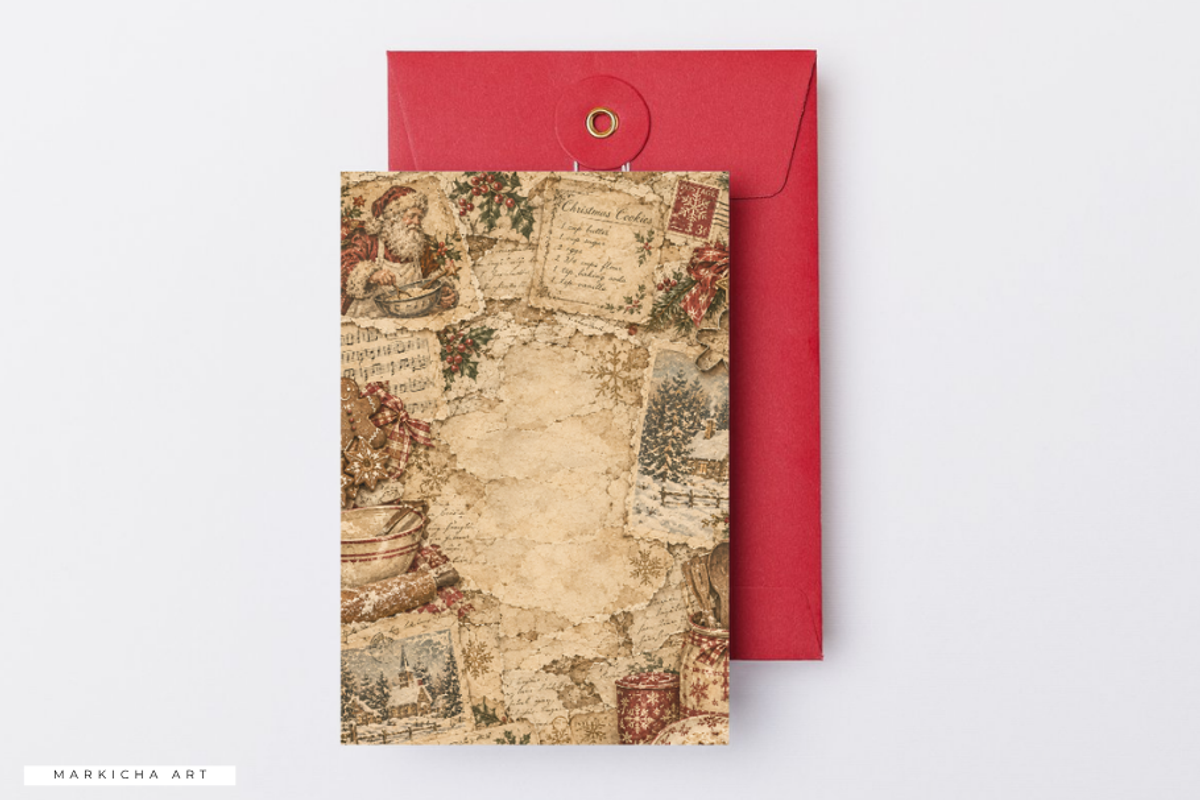 Baking Christmas Junk Journal Pages, a Background Graphic by Markicha Art (Photo 5 of 5)