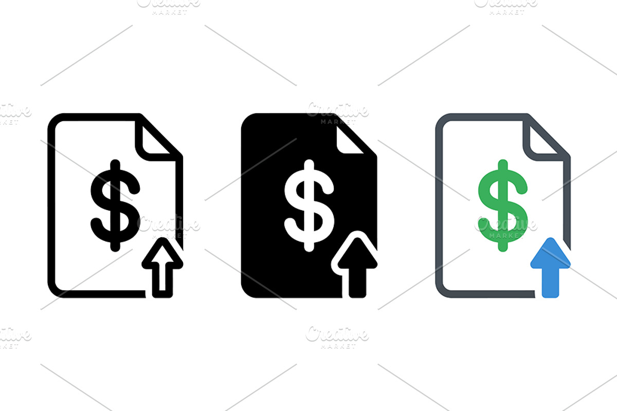 Finance Growth Icons, a Solid Icon by Artonix (Photo 2 of 2)