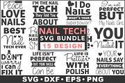 Nail Tech SVG Bundle, a Sport Illustration by Designvipe (Thumbnail 1 of 4)