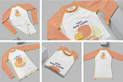 Kids Rash Guard Mockups, a Shirt Mockup by megostudi0 (Thumbnail 1 of 7)