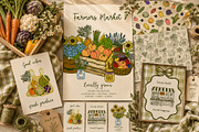 Farmers Market Clipart Naive Vector, a Food Illustration by SunnJaneArt (Thumbnail 2 of 18)