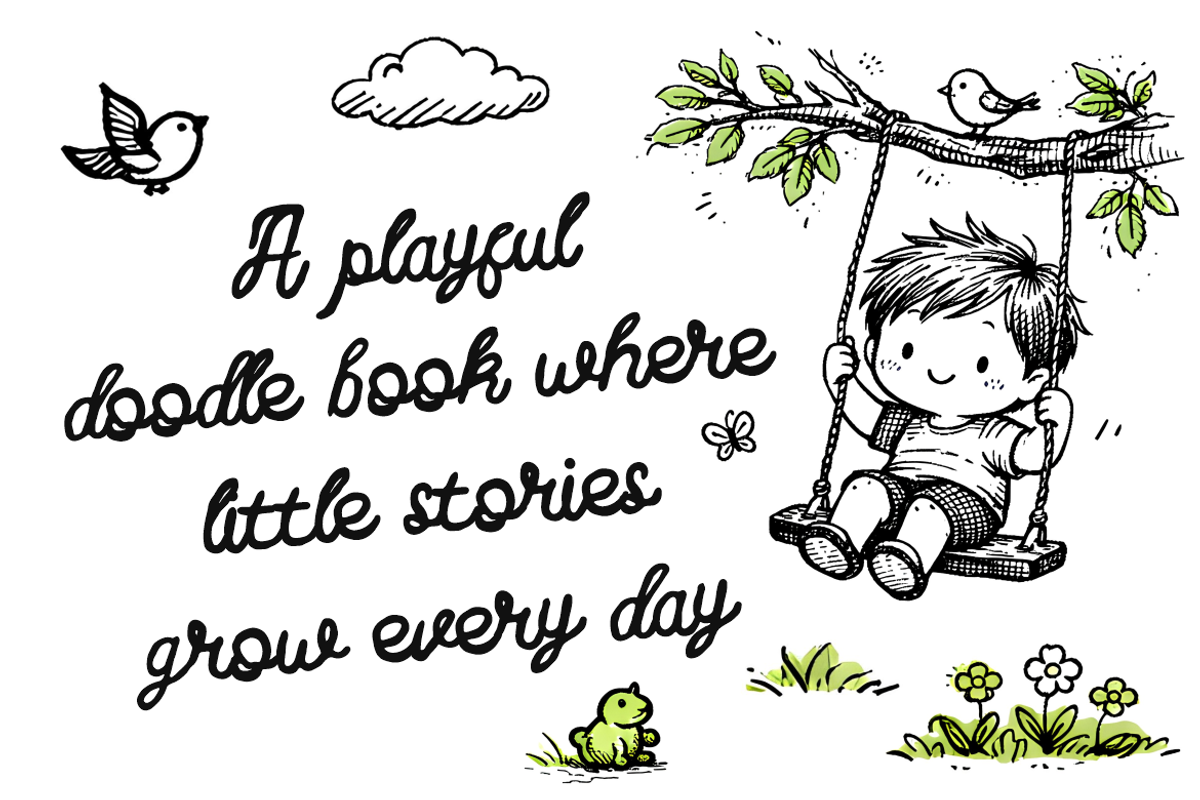 Floweey Doodle Handwriting Script, a Script Font by PutraCetol Studio (Photo 3 of 5)