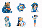 Pastel Summer Clipart Bundle, an Illustration by DreamArtGraphic (Thumbnail 7 of 8)