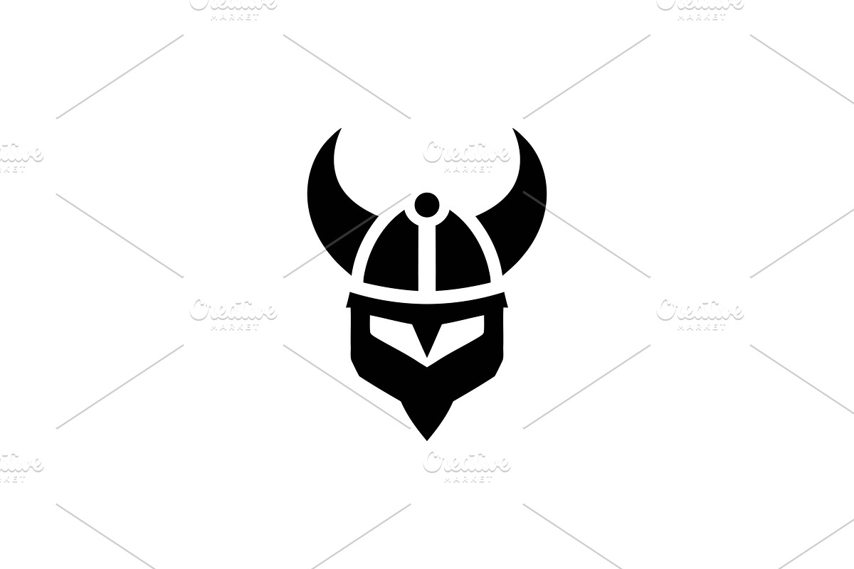 Viking Helmet Logo, a Branding & Logo Template by Vectorium Studio (Photo 1 of 2)