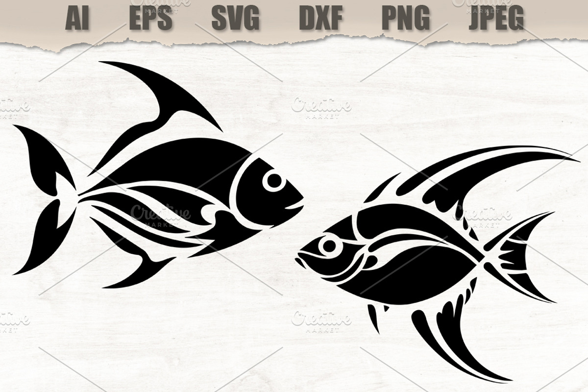 Stencils Tropical Fish, an Animal Illustration by MARYCRAFTIRIA (Photo 1 of 3)