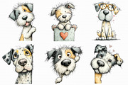 Funny Valentine Peeking Dog Clipart, an Illustration by Libby Wishes (Thumbnail 8 of 9)