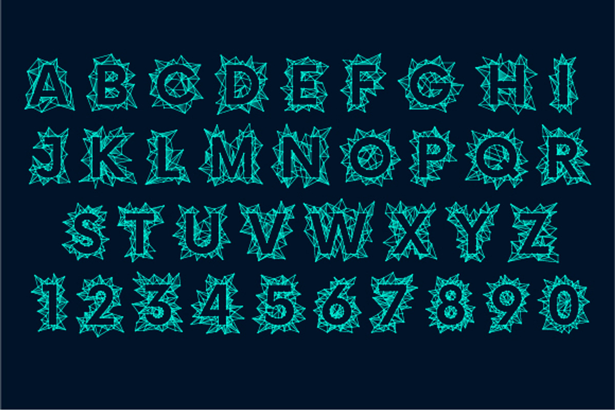 10 vector fonts, a Decorative Illustration by MaximGertsen (Photo 11 of 11)