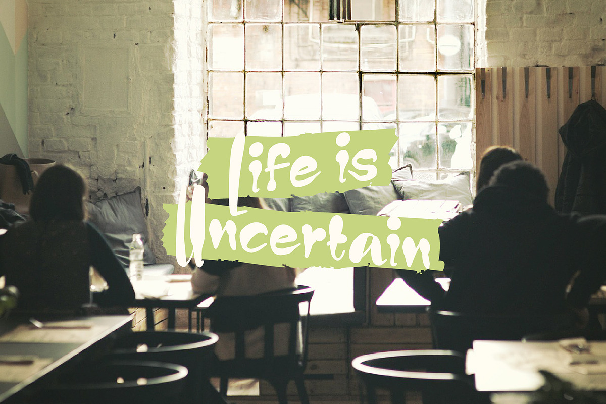 Life is Uncertain Handwriting Font, a Handwritten Font by LTNG STUDIO (Photo 8 of 9)