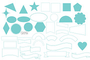 Procreate Shapes Stamps, 37 Shapes, a Brush Add-On by Cynlop Ink (Thumbnail 2 of 5)