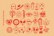 Smile Power | Psychedelic Font, a Font by Ef Studio (Thumbnail 7 of 10)