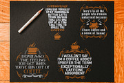 Coffee Quotes SVG Cricut Vol2, a Decorative Illustration by Tosca Digital (Thumbnail 2 of 5)