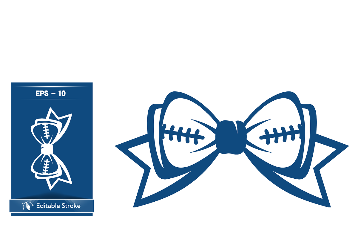 Football-Themed Bow Design, a Sport Illustration by CarWrap design (Photo 3 of 5)