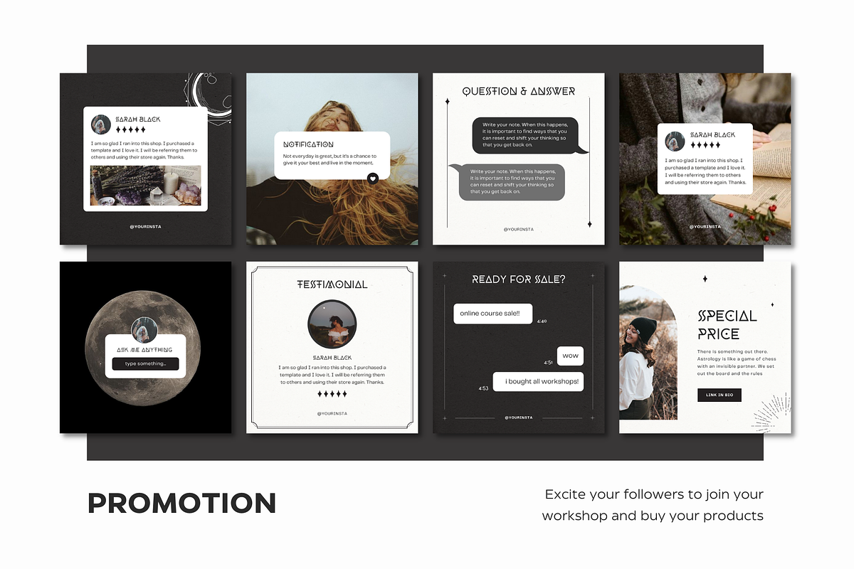 Mystical Instagram Creator Canva, a Social Media Template by Eden Origin Studio (Photo 8 of 11)