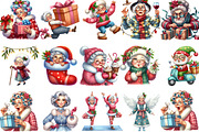 Funny Old Lady Christmas Sublimation, an Illustration by Designking (Thumbnail 3 of 5)