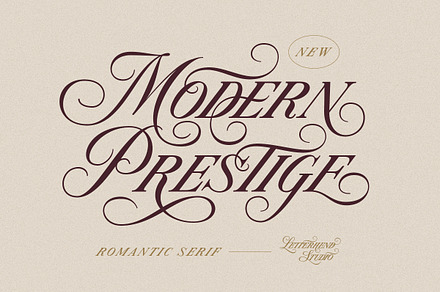 Modern Prestige - Romantic Serif, a Serif Font by Letterhend Studio