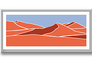 The natural landscape of the desert, a Decorative Illustration by RODINA (Thumbnail 3 of 3)