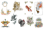Vintage Restaurant & Tavern Graphics, a Food Illustration by Blue Line Design (Thumbnail 7 of 16)