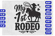 My 1st Rodeo Cowgirl Embroidery, an Illustration by Purpose Ekbal (Thumbnail 1 of 3)