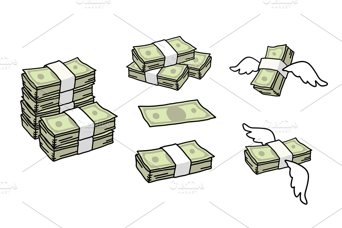 Money pack vectors, a Graphic by aniunova (Photo 2 of 4)