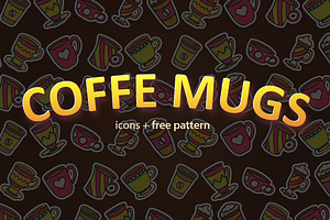 Coffee Mugs And Free Pattern