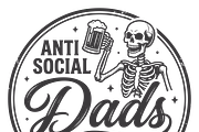 Anti Social Dads Club SVG, a Seasonal Illustration by Rose Art (Thumbnail 8 of 8)