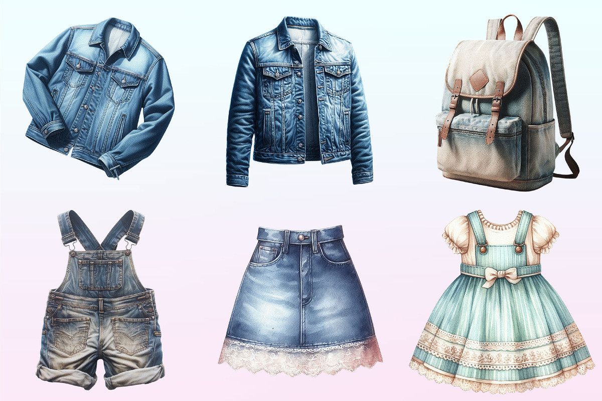 Vintage Denim Sublimation Bundle., a Graphic by CitraGraphics (Photo 3 of 4)