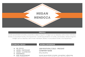 Elegant 2 In 1 Word Resume