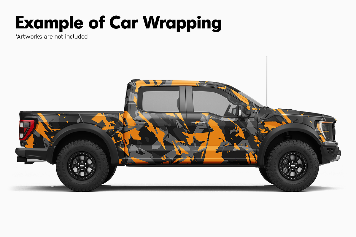 Pickup Truck Mockup 9, an Advertising Mockup by Mockupix (Photo 5 of 12)