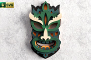 Tribal Mask V6 3D Layered | SVG Cut, an Object Graphic by pixaroma (Thumbnail 5 of 10)