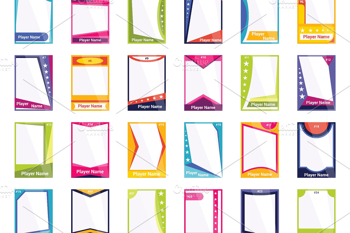 Game sports card template. A, a Texture Illustration by Things for designers (Photo 2 of 3)