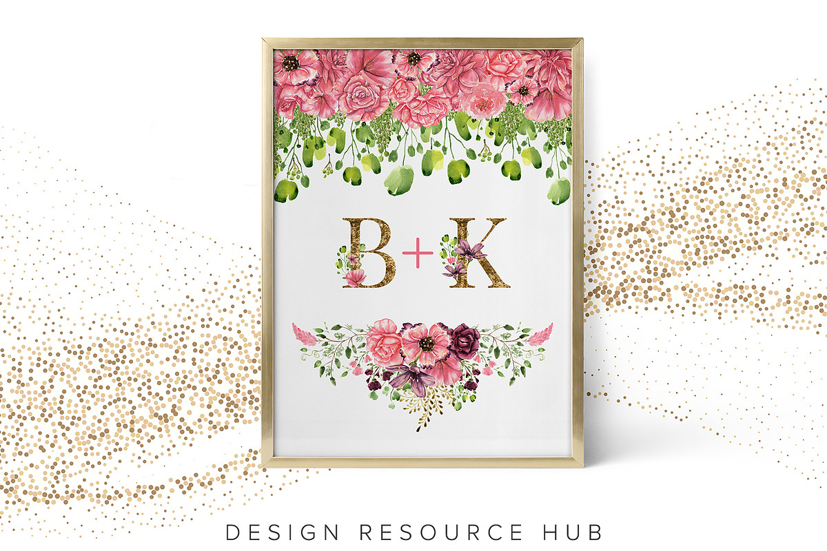 Watercolor Pack: Cerise Romance, a Texture Illustration by Design Resource Hub (Photo 6 of 11)